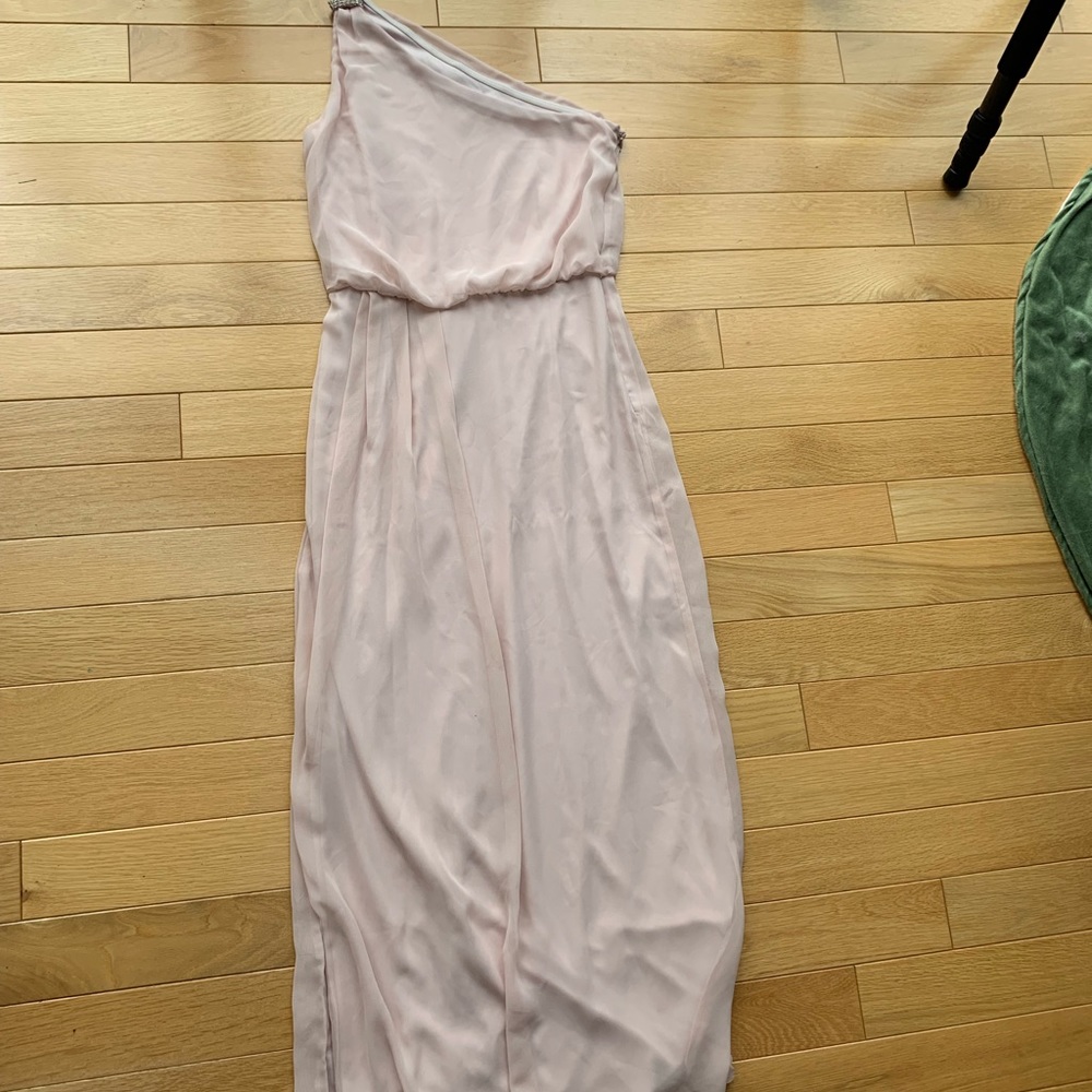 Adrianna Floor-Length One-Shoulder Dress